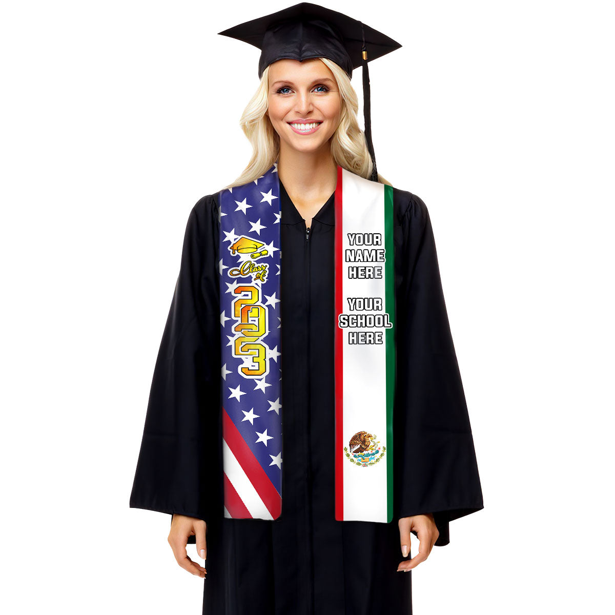 Graduation Gowns College Graduation Caps Uniform Set with Tassel Stole 2023  Seal European American Style for Bachelor - AliExpress
